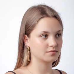 Ohrringe Glattes Silber Panot Ohrringe - 8mm - Vergoldet und Silbert