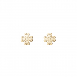 New Arrivals Clover Earrings 9,5mm - Gold Plated and Silver