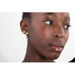Ohrringe Glattes Silber Wal-Ohrringe 5,5 mm – Vergoldet und Versilbert