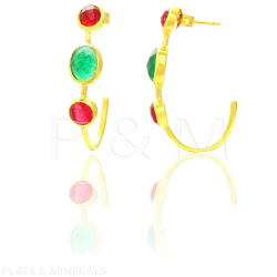 Boucles D'Oreilles Argent Minéral Boucles d'oreilles Minéral