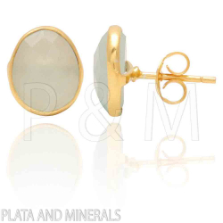 Pendiente Plata Mineral Pendientes Mineral - 9*11mm