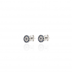 Boucles D'Oreilles Argent Zircone Boucles d'oreilles Zircone - Button 6 mm