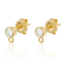 Findings - Earrings Accessories Zirconia Earrings