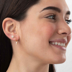 Silver Zircon Earrings Zirconia Earrings