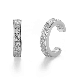 Pendiente Plata Circonita Pendientes Circonita - Earcuff 10mm