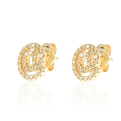 Silver Zircon Earrings Zirconia Earrings - Arroba