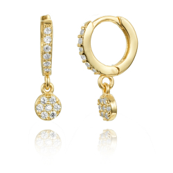 Silver Zircon Earrings Cruz Earring - White Zircon