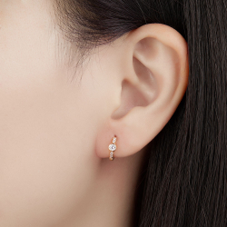 Silver Zircon Earrings Zirconia Earrings