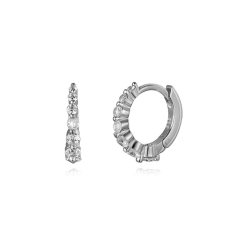 Boucles D'Oreilles Argent Zircone Boucles d'oreilles Zircone