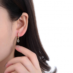 Boucles D'Oreilles Argent Zircone Boucles d'oreilles Zircone - Numéro