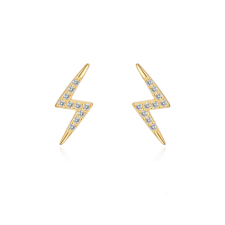 Boucles D'Oreilles Argent Zircone Boucles d'oreilles Zircone - Éclair - Zircone