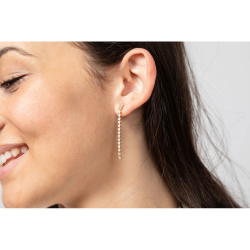 Boucles D'Oreilles Argent Zircone Boucles d'oreilles Zircone - Tennis