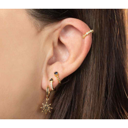 Ohrringe Silber Zirkonia Ohrringe Zirkonia - Ear Cuff - Weiße Zirkonia