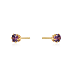 Pendiente Plata Circonita Pendientes Circonita - Circle 4mm