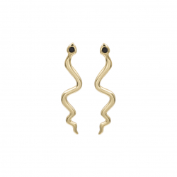 Boucles D'Oreilles Argent Zircone Boucles d'oreilles Zircone - Serpent 20 mm