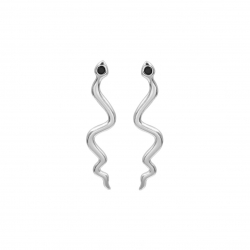 Pendiente Plata Circonita Pendientes Circonita - Serpiente 20mm