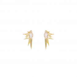 Boucles D'Oreilles Argent Zircone Boucles d'oreilles Zircone - Étoile 15 mm