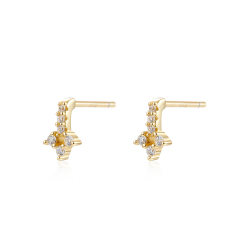 Boucles D'Oreilles Argent Zircone Boucles d'oreilles Zircone - Croix 5x8