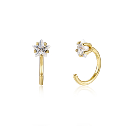 Boucles D'Oreilles Argent Zircone Boucles d'oreilles Anneau - Zircone Améthyste 12 mm GP