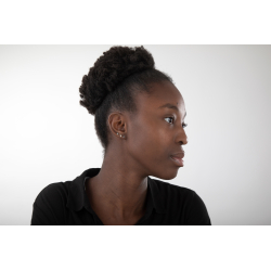 Pendiente Plata Circonita Pendientes Plata - Pack de Tres  Cruces-  Topaz Azul,Azul y Blanca - Bañado Oro y Plata Rodiada