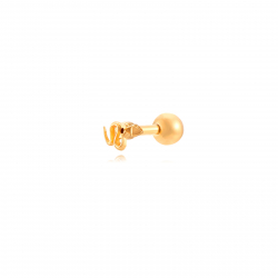Piercings Acero Lisa Piercing  Serpiente - 5,5mm - Bañado Oro y Acero