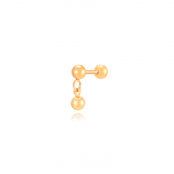 Piercings Acero Lisa Piercing Acero Bolas - 12 mm - - 1 Unidade - Color Oro y Color Acero