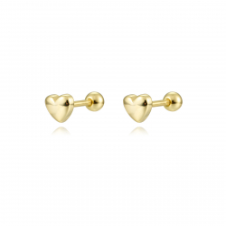 Nouveautés Piercings Acier - Coeur 5mm - Plaqué Or