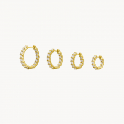 Neuheiten Moissanit-Creolen – 15, 17, 19, 22 mm – vergoldetes und rhodiniertes Silber