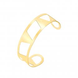 Pulsera Acero Liso Pulsera Triangulo Acero -  Escalava 65 mm - Color Oro