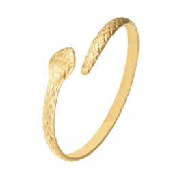 Steel Bracelets Steel Bracelet - Snake Bangle - 60 mm - Color Gold