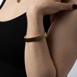 Steel Bracelets Open Steel Bracelet - stretchable - Gold Color