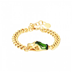 Armbänder Glattes Edelstahl Schlangenarmband - 30 * 15 mm Glieder - 20 + 4 cm - Goldfarbe