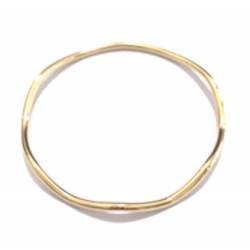 Pulsera Acero Liso Pulsera Acero Ola - Esclava 71 MM - Color Oro