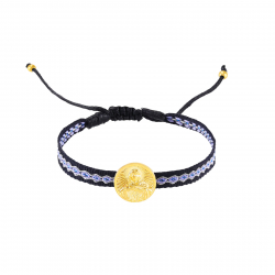 Pulsera Acero Liso Pulsera Acero -  Virgen del Inmaculada  - 12 mm - Color Oro y Color Plata