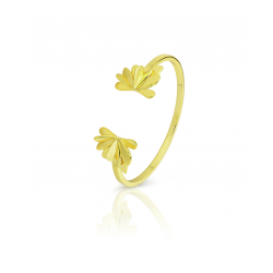 Pulsera Bronce Liso Pulsera Flor Bronce -  Escalava 63mm - Color Oro