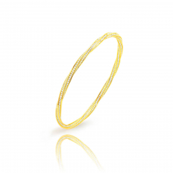 Bronze Zircon Bracelets Slave Bracelet - Braided Bronze 3.5mm - Gold and Silver Color