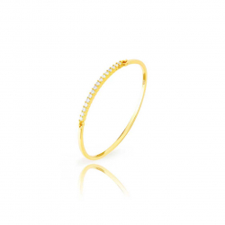 Bronze Zircon Bracelets Bronze Slave Bracelet - Bronze 65 mm - Gold and Silver Color