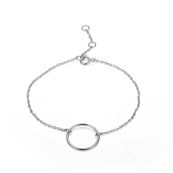 Silver Bracelets Silver Bracelet - 15mm Circle