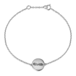 Armbänder Glattes Silber Armband Silber - Kreis 8 mm