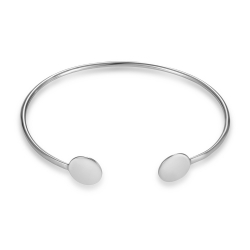 Bracelets Argent Lisse Bracelet Argent - Cercle 9 mm