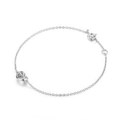 Armbänder Glattes Silber Armband Silber - Knoten 12 mm