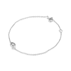 Armbänder Glattes Silber Armband Silber - Knoten 10 mm