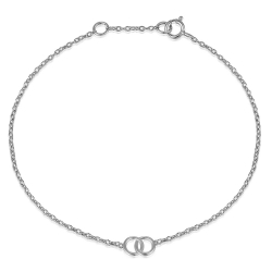 Armbänder Glattes Silber Armband Silber 925 - Kreise 8 mm