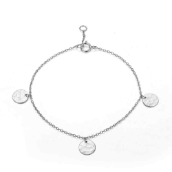 Armbänder Glattes Silber Armband Silber - Kreise 8 mm