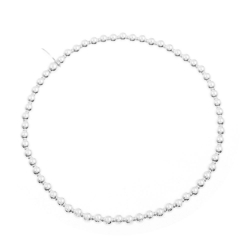 Bracelets Argent Lisse Bracelet Élastique - Billes 3 mm