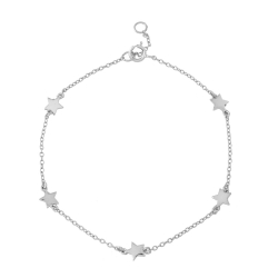 Bracelets Argent Lisse Bracelet Argent - Étoiles 5 mm