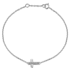 Silver Bracelets Silver Bracelet - Cross 10*7mm