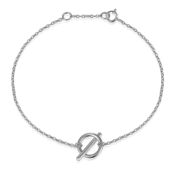 Silver Bracelets Silver Bracelet - 10mm Bar Circle