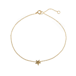 Pulsera Plata Lisa Pulsera Plata - Estrella 8mm