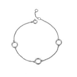 Armbänder Glattes Silber Armband Silber - Kreise 8 mm